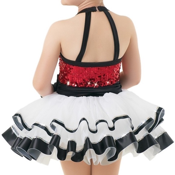 Girls dance tutu / flower girl dress Christmas dress kids XS - Picture 4 of 6